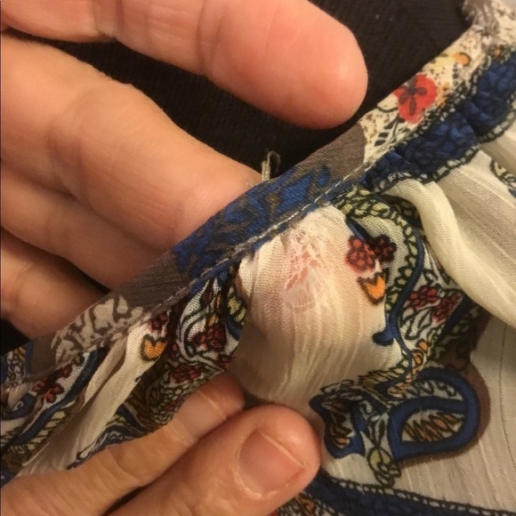 Rue 21  XL tie front semi sheer blouse - Picture 7 of 15